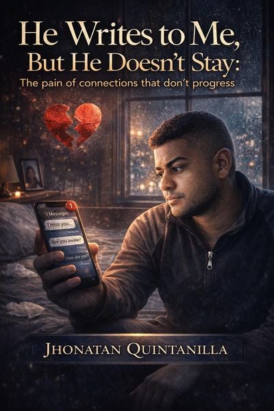 Produktbild: He writes to me, but he doesn't stay: the pain of connections that don't progress.