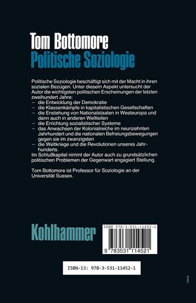 Produktbild: Politische Soziologie