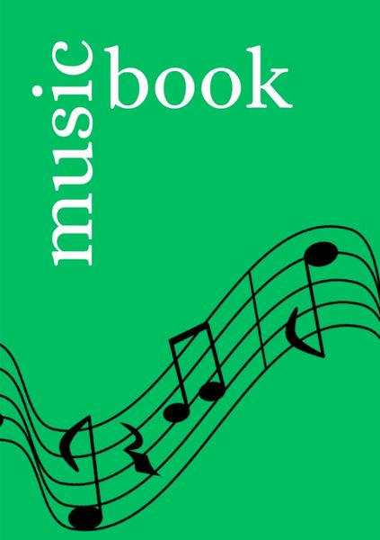 Produktbild: Music Book: DIN A5 Staff Book | 100 Pages with 12 Staves / Systems per Sheet | Paper 90g/m&sup2;