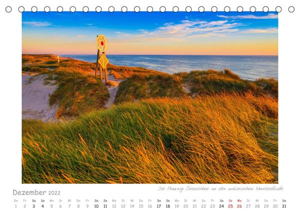 Produktbild: Die Nordseek&uuml;ste J&uuml;tlands - Leuchtt&uuml;rme und Mee(h)r (Tischkalender 2022 DIN A5 quer)