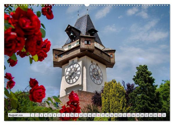 Produktbild: Geliebtes Graz. Schmuckst&uuml;ck und Herzensstadt (hochwertiger Premium Wandkalender 2026 DIN A2 quer), Kunstdruck in Hochglanz