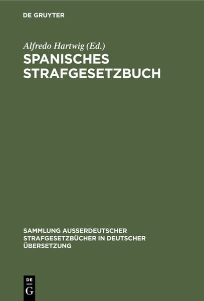 Produktbild: Spanisches Strafgesetzbuch