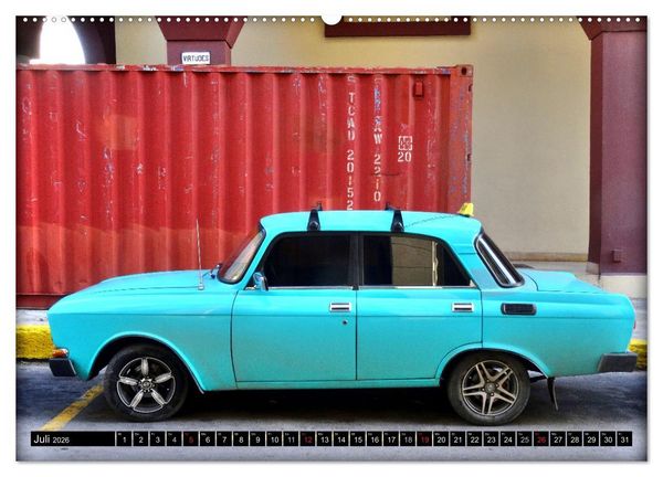 Produktbild: AUTO-LEGENDE MOSKWITSCH (hochwertiger Premium Wandkalender 2026 DIN A2 quer), Kunstdruck in Hochglanz