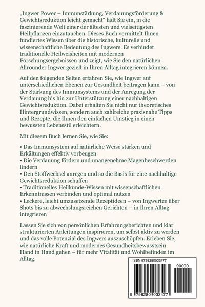 Produktbild: Ingwer Power Immunst&auml;rkung, Verdauungsf&ouml;rderung & Gewichtsreduktion leicht gemacht
