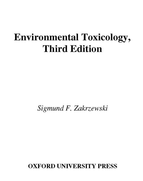 Produktbild: Environmental Toxicology