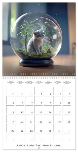 Produktbild: Small world in the glas sphere (Wall Calendar 2026 12 &times; 12 Inch) CALVENDO 12 Month Wall Calendar