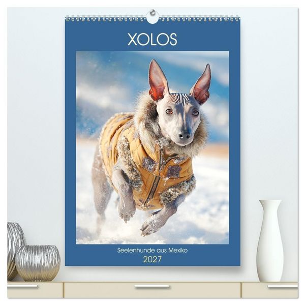 Produktbild: Xolos. Seelenhunde aus Mexiko (hochwertiger Premium Wandkalender 2027 DIN A2 hoch), Kunstdruck in Hochglanz