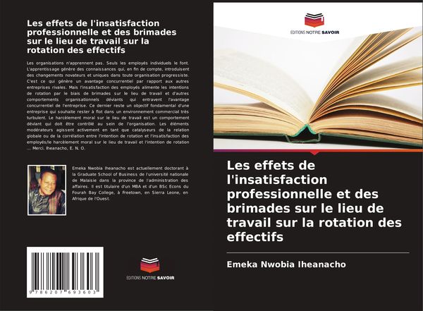 Produktbild: Les effets de l'insatisfaction professionnelle et des brimades sur le lieu de travail sur la rotation des effectifs