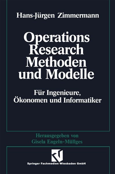 Produktbild: Methoden und Modelle des Operations Research