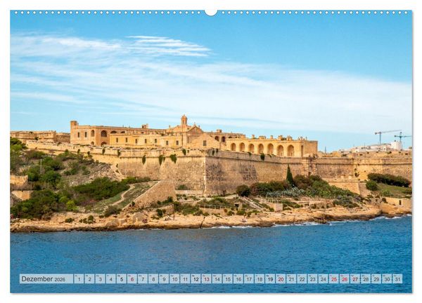 Produktbild: Malta - Wo Geschichte lebendig ist (Wandkalender 2026 DIN A2 quer), CALVENDO Monatskalender