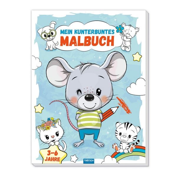 Produktbild: TRÖTSCH - Malbuch Mein kunterbuntes Ausmalbuch| Ab 3 Jahren