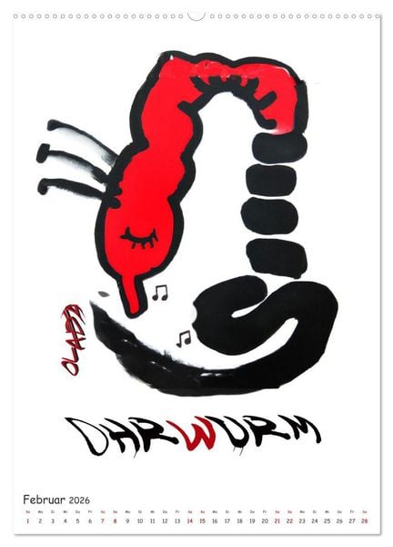 Produktbild: Graffiti Charaktere (Wandkalender 2026 DIN A2 hoch), CALVENDO Monatskalender