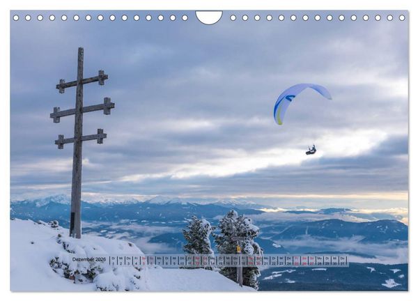 Produktbild: Paragliding - lautloses Schweben (Wandkalender 2026 DIN A4 quer), CALVENDO Monatskalender