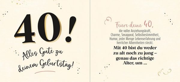 Produktbild: 40 - Genau das richtige Alter, um ...