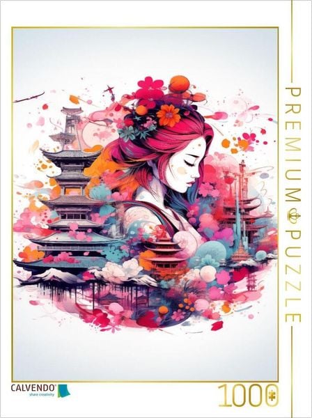 CALVENDO Puzzle Ein Motiv aus dem Kalender Manga Porträts | 1000 Teile Lege-Größe 64x48cm Foto-Puzzle für glückliche Stunden