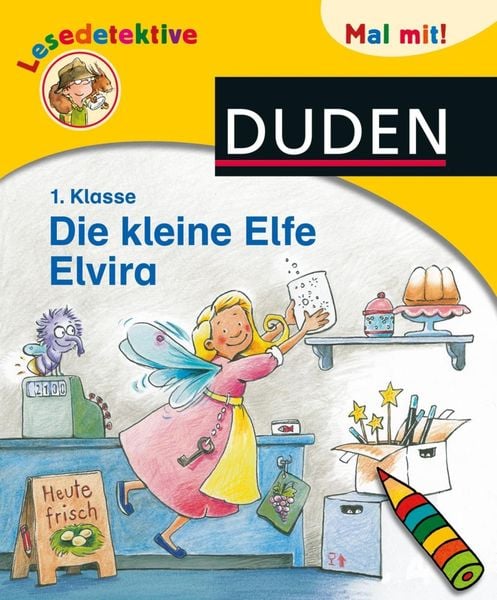 Produktbild: Lesedetektive Mal mit! - Die kleine Elfe Elvira