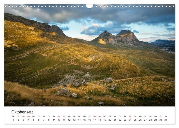 Produktbild: Montenegro - Land der schwarzen Berge (Wandkalender 2026 DIN A3 quer), CALVENDO Monatskalender
