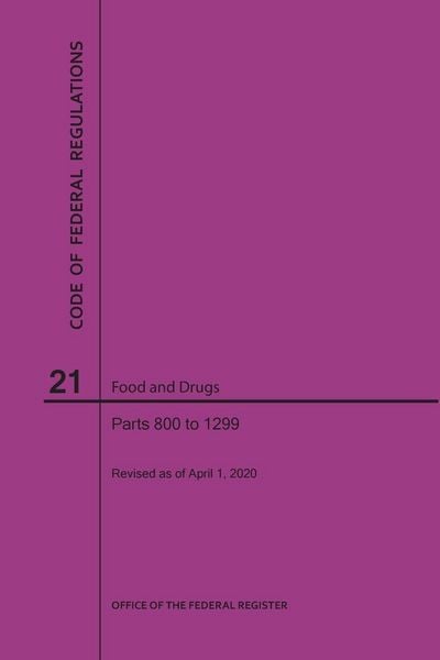 Produktbild: Code of Federal Regulations Title 21, Food and Drugs, Parts 800-1299, 2020