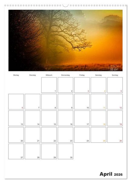 Produktbild: Terminplaner - Zwischenwelten, Zeiten zwischen Tag und Nacht (Wandkalender 2026 DIN A2 hoch), CALVENDO Monatskalender