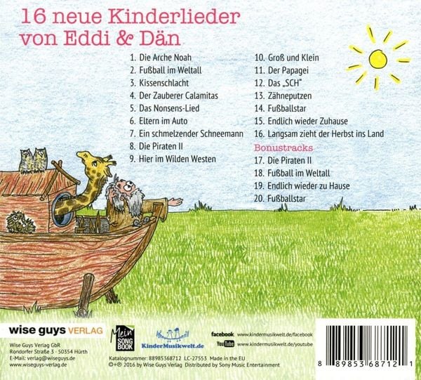Produktbild: Eddi & D&auml;n singen noch mehr Kinderlieder