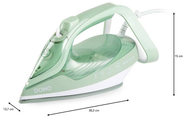 Produktbild: DOMO DAMPFB&Uuml;GELEISEN Dampfb&uuml;geleisen Gr&uuml;n 2830W
