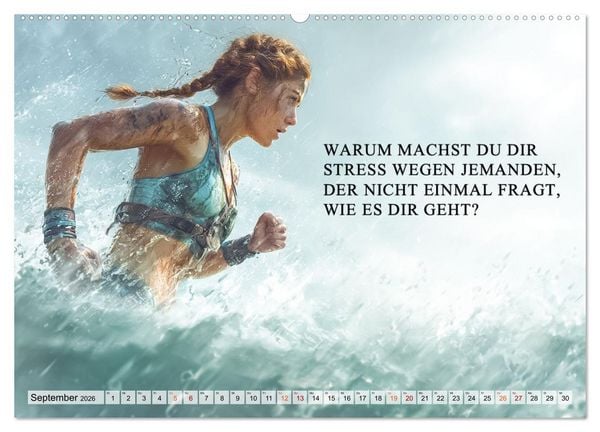Produktbild: Weisheit und Motivation - Inspiration voller Sinn und St&auml;rke (hochwertiger Premium Wandkalender 2026 DIN A2 quer), Kunstdruck in Hochglanz