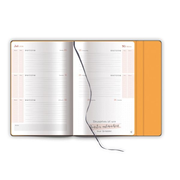 Produktbild: TR&Ouml;TSCH - Sch&uuml;lerkalender mit Klappe Black 26/27