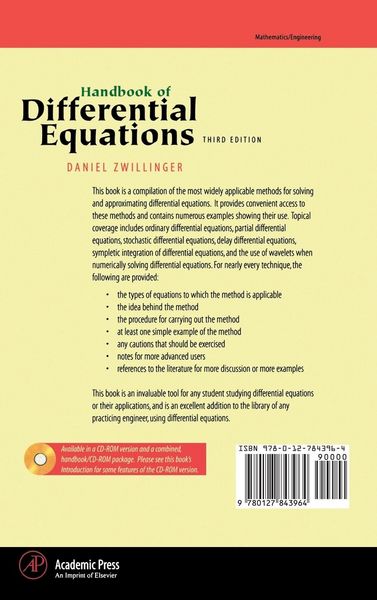 Produktbild: Handbook of Differential Equations
