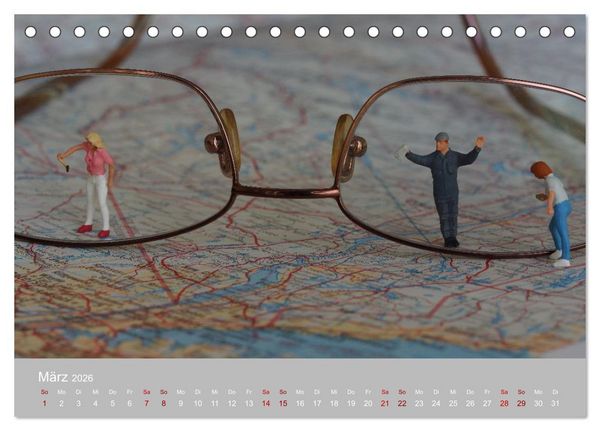 Produktbild: Das zweite Leben von Miniatur-Figuren (Tischkalender 2026 DIN A5 quer), CALVENDO Monatskalender