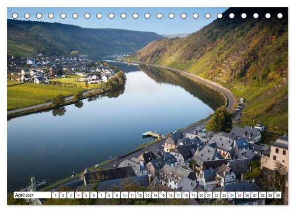 Produktbild: Die sch&ouml;nsten Orte im Moseltal - Von der Burg Eltz bis nach Trier (Tischkalender 2027 DIN A5 quer), CALVENDO Monatskalender