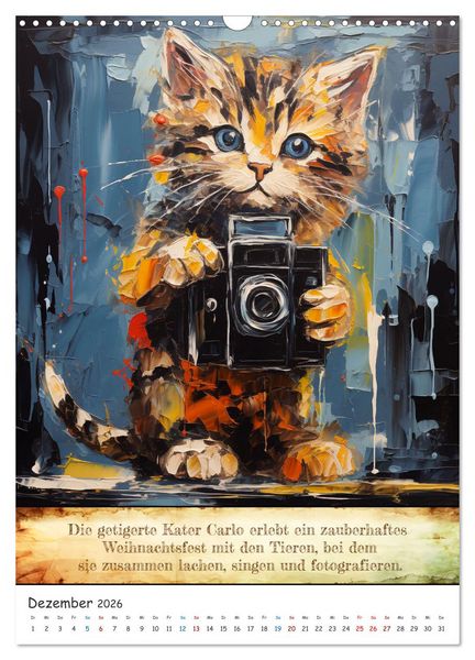 Produktbild: Tierische Paparazzi (Wandkalender 2026 DIN A3 hoch), CALVENDO Monatskalender