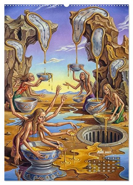 Produktbild: Dali und Magritte: zwei surreale Wirklichkeiten (Wandkalender 2027 DIN A2 hoch), CALVENDO Monatskalender