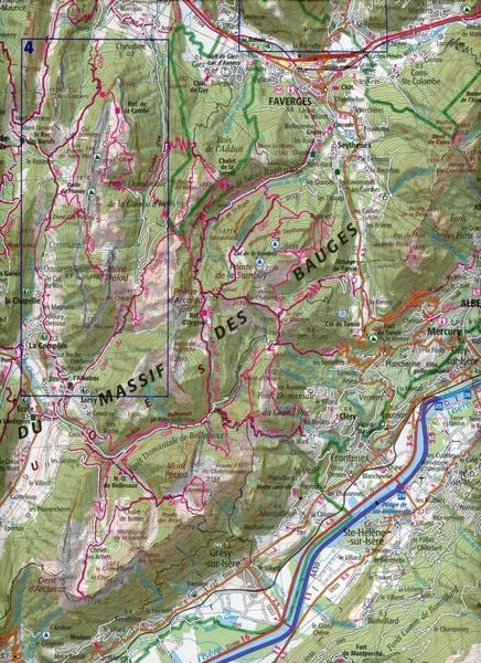 Produktbild: IGN 75 000 Chaine des Aravis - Massif des Bauges