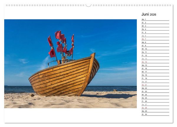 Produktbild: Ostseebad Binz &ndash; Zeit f&uuml;r Erholung (Wandkalender 2026 DIN A2 quer), CALVENDO Monatskalender