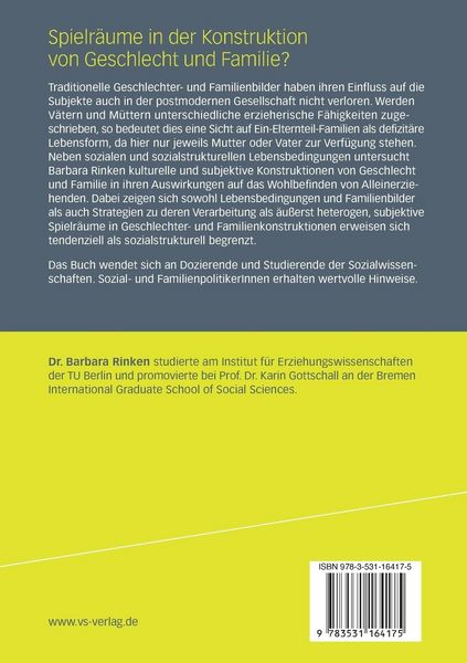 Produktbild: Spielr&auml;ume in der Konstruktion von Geschlecht und Familie?