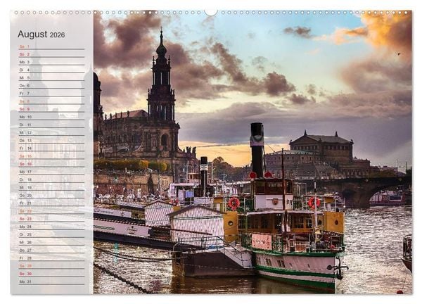 Produktbild: Wundersch&ouml;nes Dresden (hochwertiger Premium Wandkalender 2026 DIN A2 quer), Kunstdruck in Hochglanz