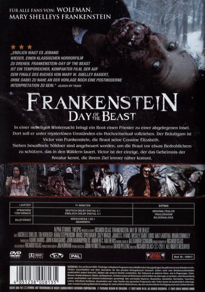 Produktbild: Frankenstein - Day of the Beast