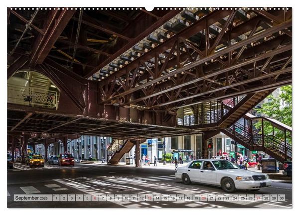 Produktbild: CHICAGO Stadtzentrum (hochwertiger Premium Wandkalender 2026 DIN A2 quer), Kunstdruck in Hochglanz