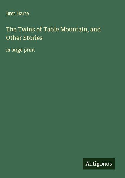 Produktbild: The Twins of Table Mountain, and Other Stories