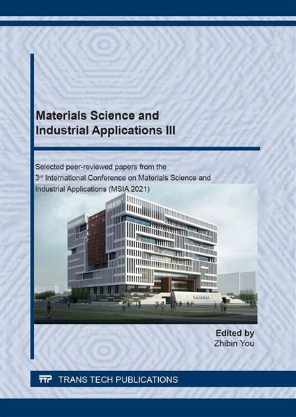 Produktbild: Materials Science and Industrial Applications III