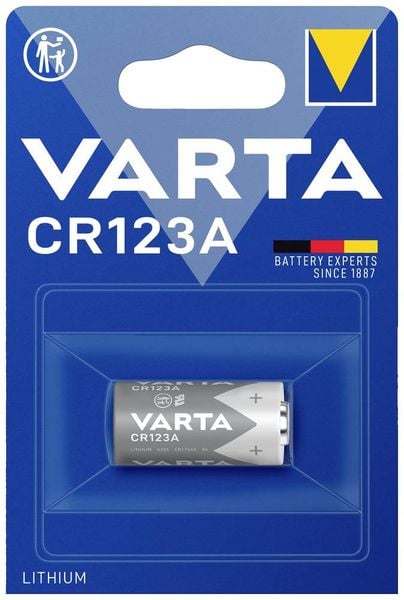 Varta LITHIUM Cylindr. CR123A Bli 1 Fotobatterie CR-123A Lithium 1430 mAh 3 V 1 St.