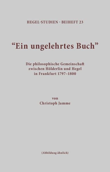 Ein ungelehrtes Buch, Taschenbuch von Christoph Jamme, Meiner, F, 9783787315123