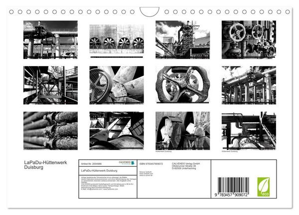Produktbild: LaPaDu-H&uuml;ttenwerk Duisburg (Wandkalender 2026 DIN A4 quer), CALVENDO Monatskalender