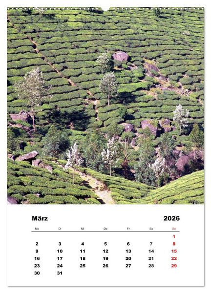 Produktbild: In Kerala (hochwertiger Premium Wandkalender 2026 DIN A2 hoch), Kunstdruck in Hochglanz