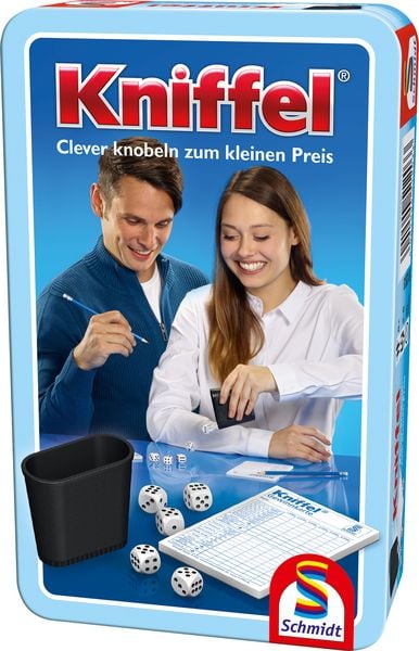 Produktbild: Kniffel in Metalldose
