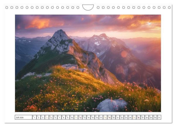 Produktbild: Im Reich der Berge (Wandkalender 2026 DIN A4 quer), CALVENDO Monatskalender