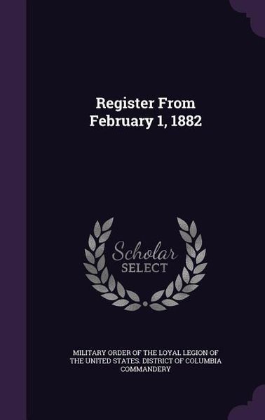 Produktbild: Register From February 1, 1882