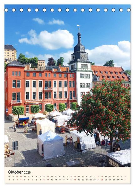 Produktbild: Rudolstadt - Ein Spaziergang (Tischkalender 2026 DIN A5 hoch), CALVENDO Monatskalender