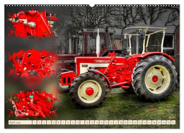 Produktbild: Oldtimer - Traktoren Parade (hochwertiger Premium Wandkalender 2026 DIN A2 quer), Kunstdruck in Hochglanz