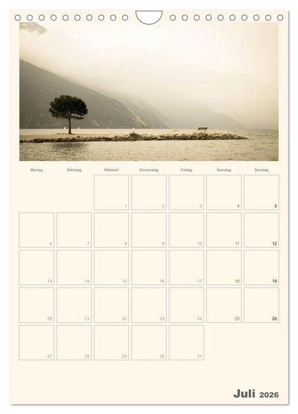 Produktbild: Der Gardasee im Norden 2026 (Wandkalender 2026 DIN A4 hoch), CALVENDO Monatskalender